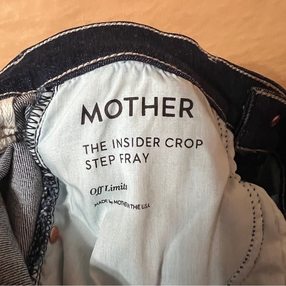 Mother | The Insider Crop Step Fray Off Limits Jeans High Rise Flare Size 25 - Picture 5 of 14